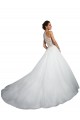 Avorio Abito da ballo Alto Collo Tulle Pizzo Abiti da sposa AllIngrosso