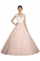 Avorio Abito da ballo Barca Illusione Pizzo Abiti da sposa AllIngrosso