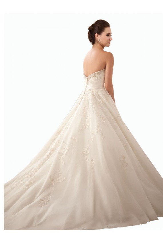 Avorio Abito da ballo Innamorato Raso Tulle Pizzo Abiti da sposa AllIngrosso