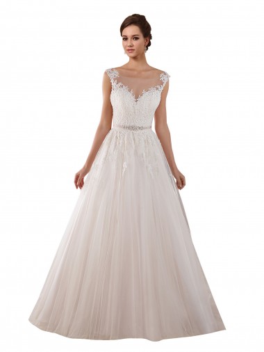 Avorio Abito da ballo Innamorato Tulle Pizzo Abiti da sposa AllIngrosso