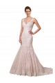 Avorio & Blush Stile sirena Scollatura a V Tulle Pizzo Abiti da sposa AllIngrosso