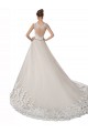 Avorio & Champagne Linea A Innamorato Tulle Pizzo Abiti da sposa AllIngrosso