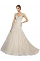 Avorio & Champagne Stile sirena Innamorato Tulle Pizzo Abiti da sposa AllIngrosso