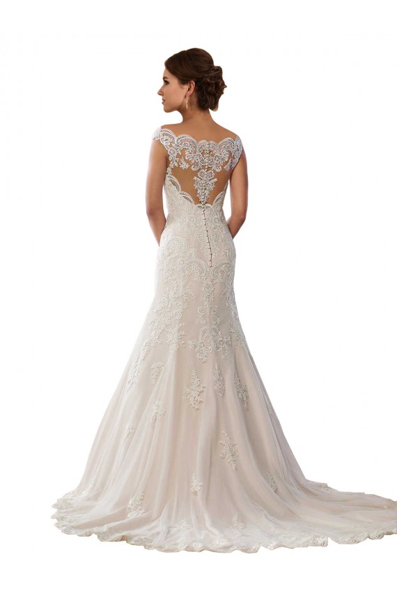 Avorio & Champagne Stile sirena Pizzo Boho Abiti da sposa AllIngrosso
