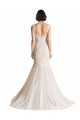 Avorio & Champagne Stile sirena Scollatura a V Sweep treno Tulle Abiti da sposa AllIngrosso