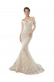 Avorio & Champagne Stile sirena Tulle Pizzo Abiti da sposa AllIngrosso