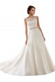 Avorio Linea A Illusione Pizzo Abiti da sposa AllIngrosso