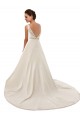 Avorio Linea A Illusione Pizzo Abiti da sposa AllIngrosso