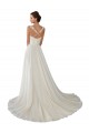 Avorio Linea A Innamorato Chiffona Pizzo Abiti da sposa AllIngrosso