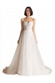 Avorio Linea A Innamorato Sweep treno Tulle Abiti da sposa AllIngrosso