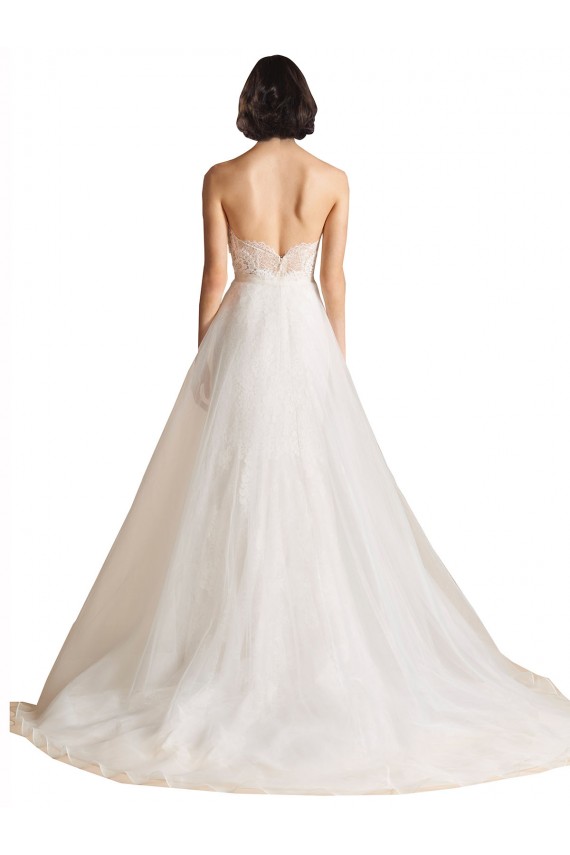 Avorio Linea A Innamorato Sweep treno Tulle Abiti da sposa AllIngrosso