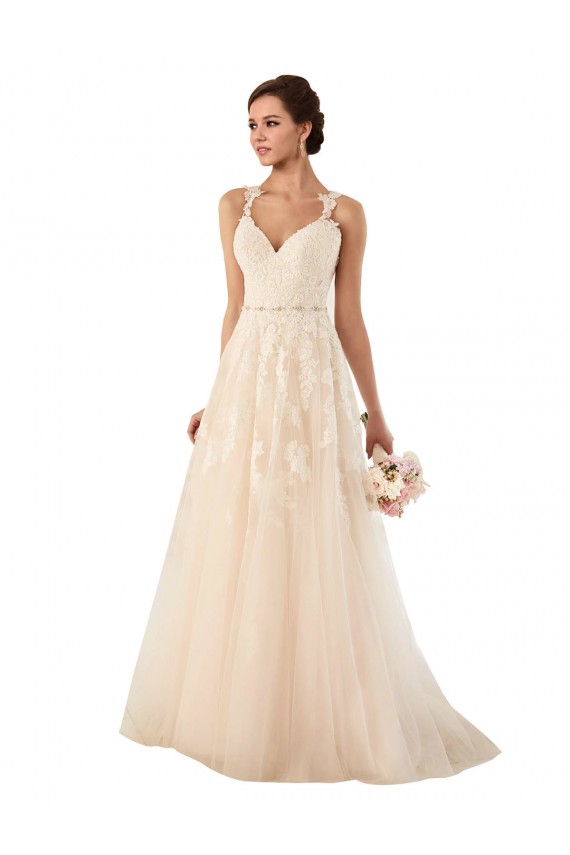 Avorio Linea A Innamorato Tulle Pizzo Abiti da sposa AllIngrosso