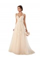 Avorio Linea A Innamorato Tulle Pizzo Abiti da sposa AllIngrosso