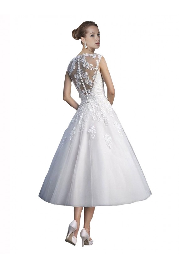 Avorio Linea A Innamorato Tulle Pizzo Spiaggia Abiti da sposa AllIngrosso