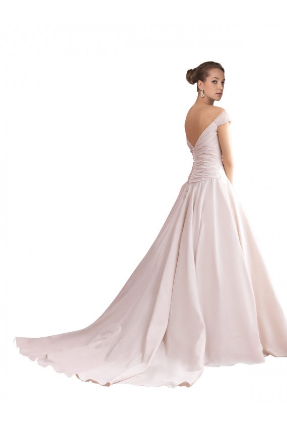 Avorio Linea A Raso Abiti da sposa AllIngrosso