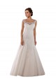 Avorio Linea A Scoop Tulle Abiti da sposa AllIngrosso