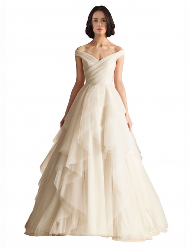 Avorio Linea A Tulle Abiti da sposa AllIngrosso