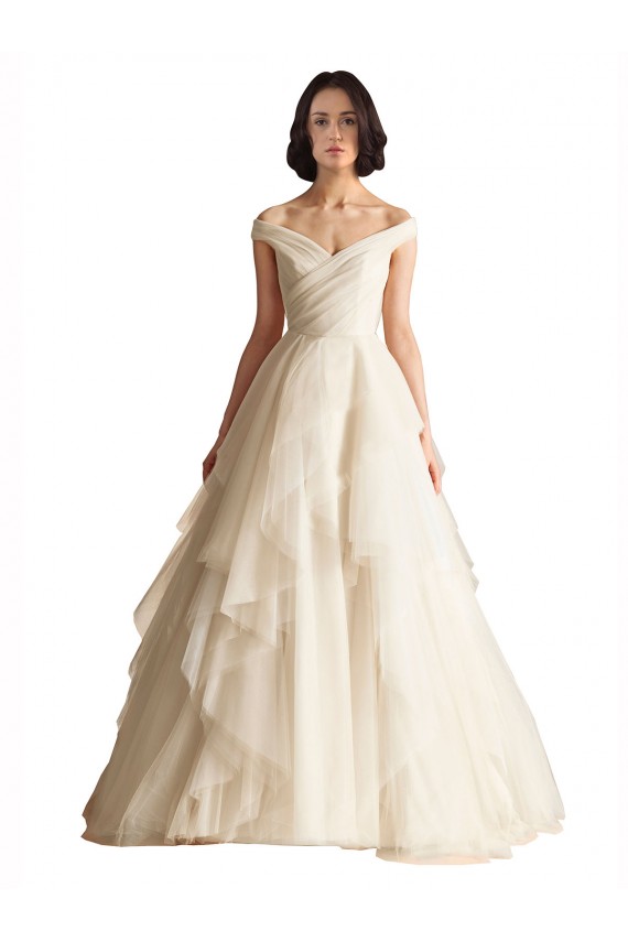 Avorio Linea A Tulle Abiti da sposa AllIngrosso
