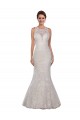Avorio Stile sirena Alto Collo Pizzo Abiti da sposa AllIngrosso