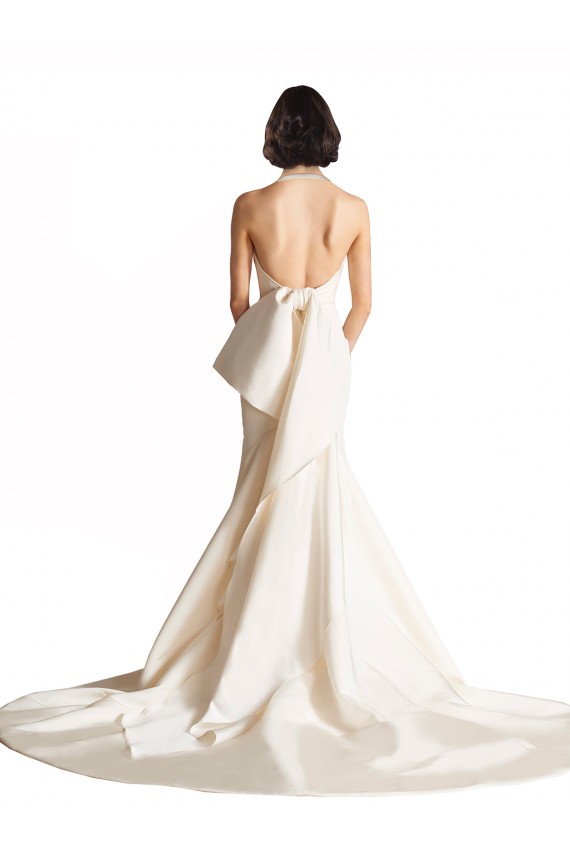 Avorio Stile sirena Capestro Raso Spiaggia Abiti da sposa AllIngrosso