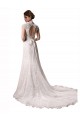 Avorio Stile sirena Capestro Scollatura a V Pizzo Abiti da sposa AllIngrosso
