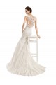 Avorio Stile sirena Illusione Pizzo Abiti da sposa AllIngrosso