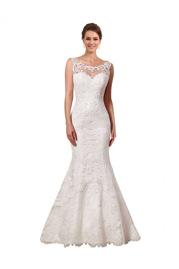 Avorio Stile sirena Innamorato Pizzo Abiti da sposa AllIngrosso