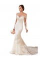 Avorio Stile sirena Innamorato Pizzo Abiti da sposa AllIngrosso