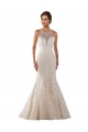 Avorio Stile sirena Innamorato Pizzo Abiti da sposa AllIngrosso