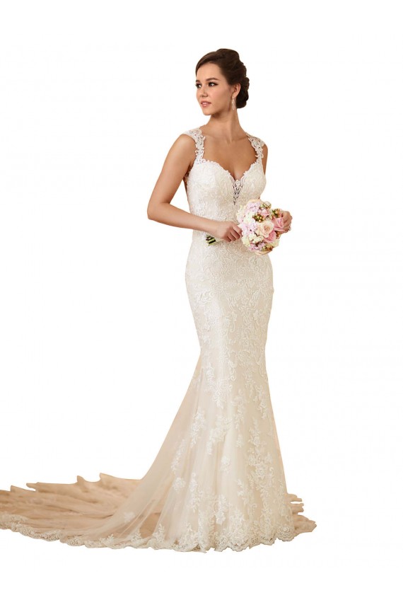 Avorio Stile sirena Innamorato Pizzo Abiti da sposa AllIngrosso