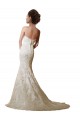 Avorio Stile sirena Innamorato Raso Pizzo Abiti da sposa AllIngrosso