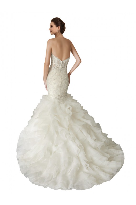 Avorio Stile sirena Innamorato Tulle Abiti da sposa AllIngrosso