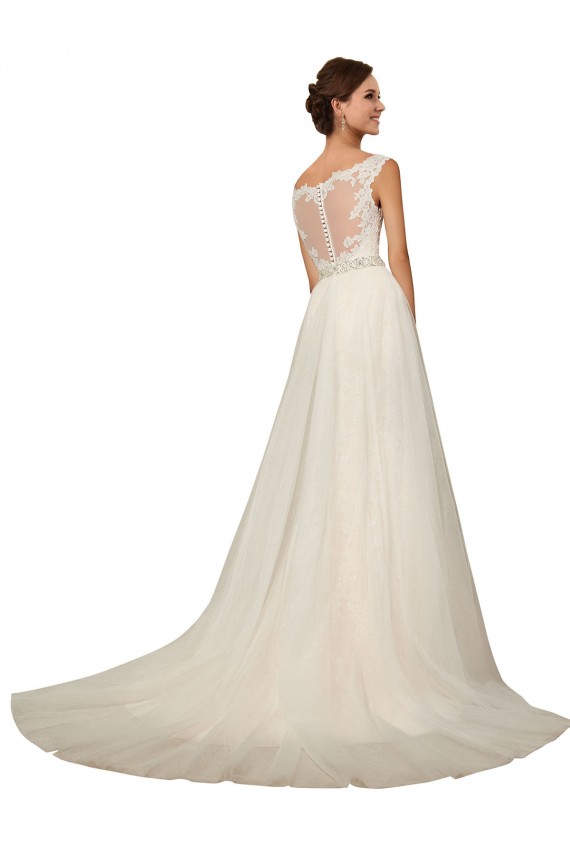 Avorio Stile sirena Innamorato Tulle Pizzo Abiti da sposa AllIngrosso