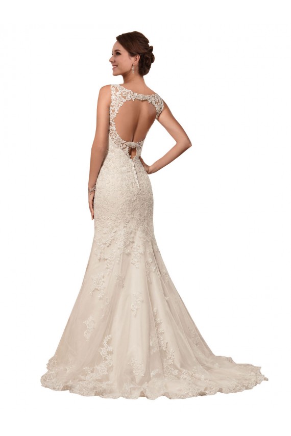 Avorio Stile sirena Innamorato Tulle Pizzo Abiti da sposa AllIngrosso