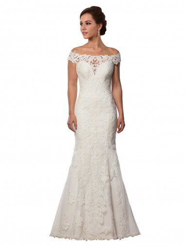 Avorio Stile sirena Pizzo Boho Abiti da sposa AllIngrosso