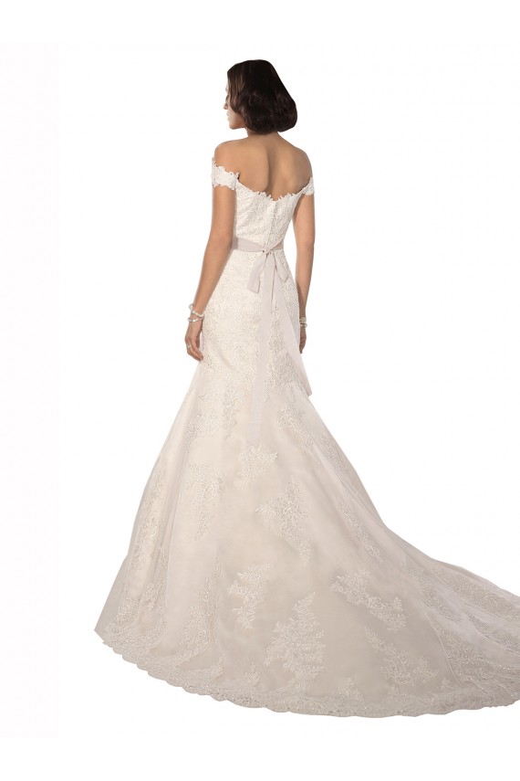Avorio Stile sirena Pizzo Classico Spiaggia Abiti da sposa AllIngrosso