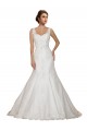 Avorio Stile sirena Scollatura a V Pizzo Abiti da sposa AllIngrosso