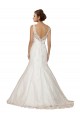 Avorio Stile sirena Scollatura a V Pizzo Abiti da sposa AllIngrosso