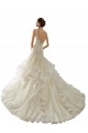 Avorio Stile sirena Scollatura a V Tulle Abiti da sposa AllIngrosso