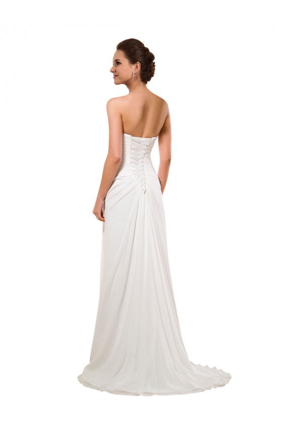 Avorio Tubino Innamorato Chiffona Abiti da sposa AllIngrosso