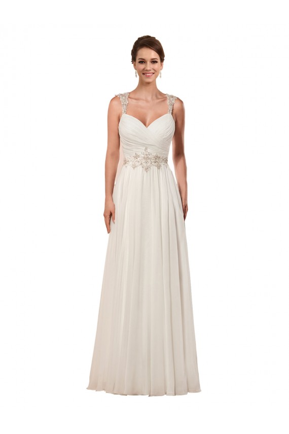 Avorio Tubino Innamorato Chiffona Abiti da sposa AllIngrosso