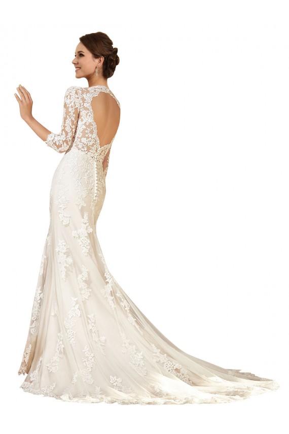 Avorio Tubino Innamorato Pizzo Abiti da sposa AllIngrosso