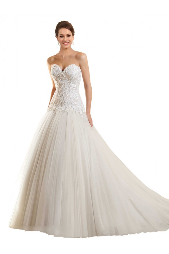 Bianco Abito da ballo Innamorato Tulle Pizzo Abiti da sposa AllIngrosso