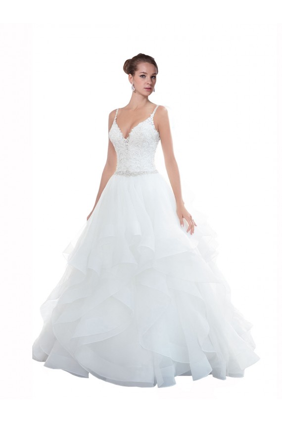 Bianco Abito da ballo Sottili Innamorato Tulle Spiaggia Abiti da sposa AllIngrosso