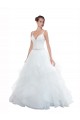 Bianco Abito da ballo Sottili Innamorato Tulle Spiaggia Abiti da sposa AllIngrosso