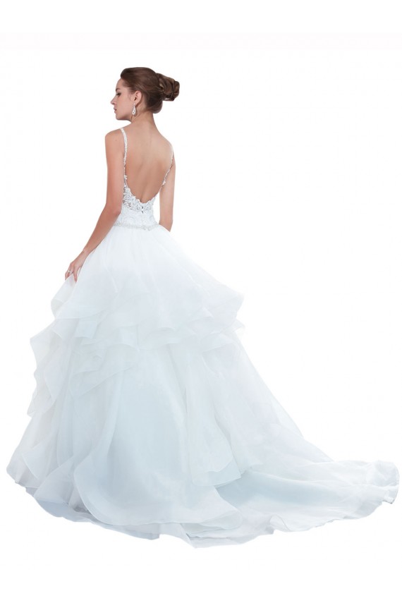 Bianco Abito da ballo Sottili Innamorato Tulle Spiaggia Abiti da sposa AllIngrosso