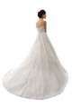 Bianco Linea A Innamorato Tulle Pizzo Abiti da sposa AllIngrosso