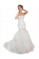 Bianco Stile sirena Innamorato Tulle Abiti da sposa AllIngrosso