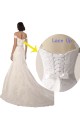 Bianco Stile sirena Pizzo Spiaggia Abiti da sposa AllIngrosso