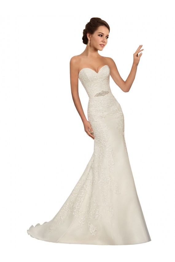 Bianco Tubino Innamorato Tulle Pizzo Abiti da sposa AllIngrosso